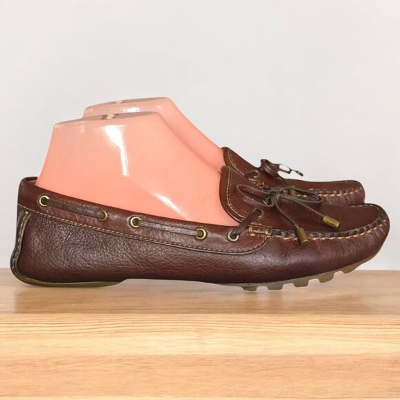 COACH (8B) Patrice A2893 Soft Tumbled Chestnut Slip In Loafers - Picture 3 of 13